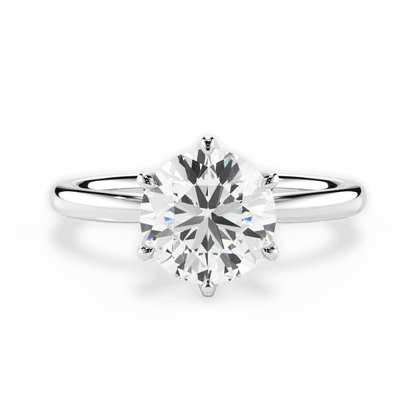 The Petra Solitaire - Lotus Diamond