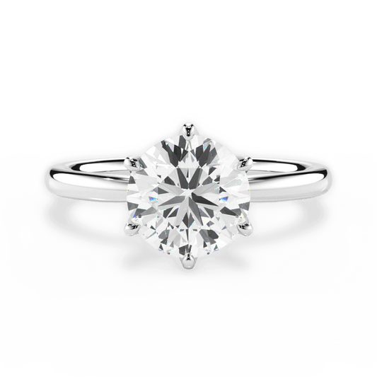 The Petra Solitaire - Lotus Diamond