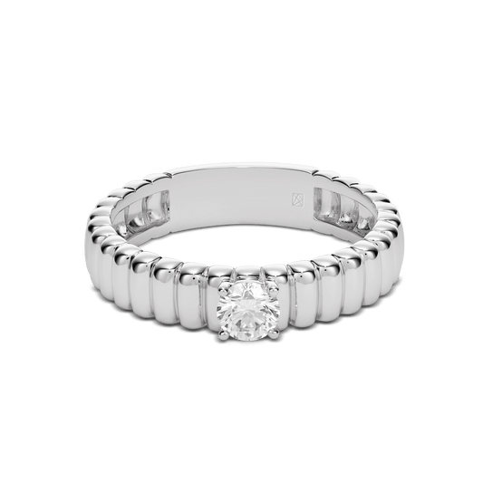 The Poet Ring - Lotus Diamond