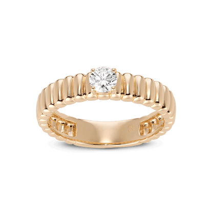 The Poet Ring - Lotus Diamond