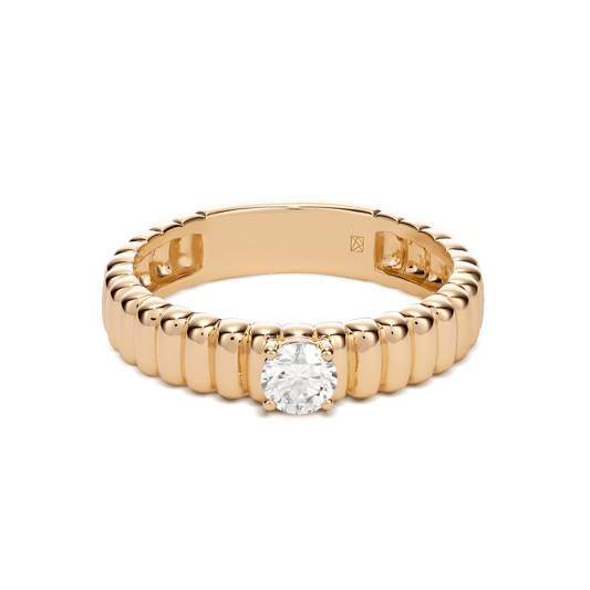 The Poet Ring - Lotus Diamond