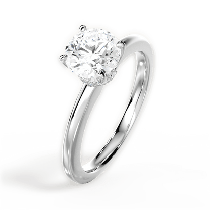 The Priya Solitaire - Lotus Diamond