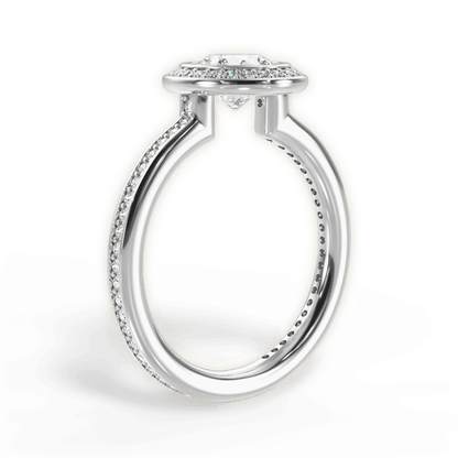 The Ritani Endless Love Halo Lotus Diamond