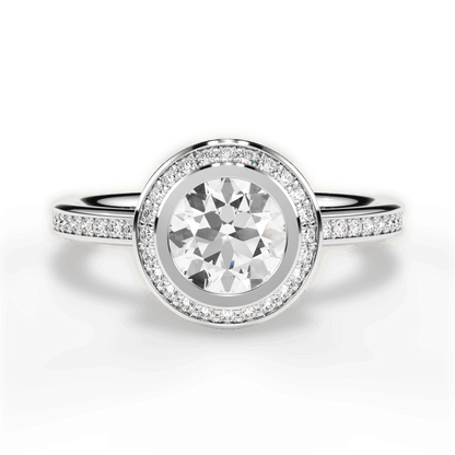 The Ritani Endless Love Halo Lotus Diamond