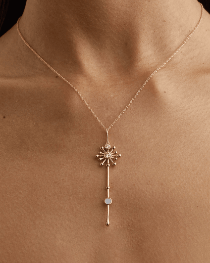 The Roseate x Lightbox Light Wand Pendant - Lotus Diamond