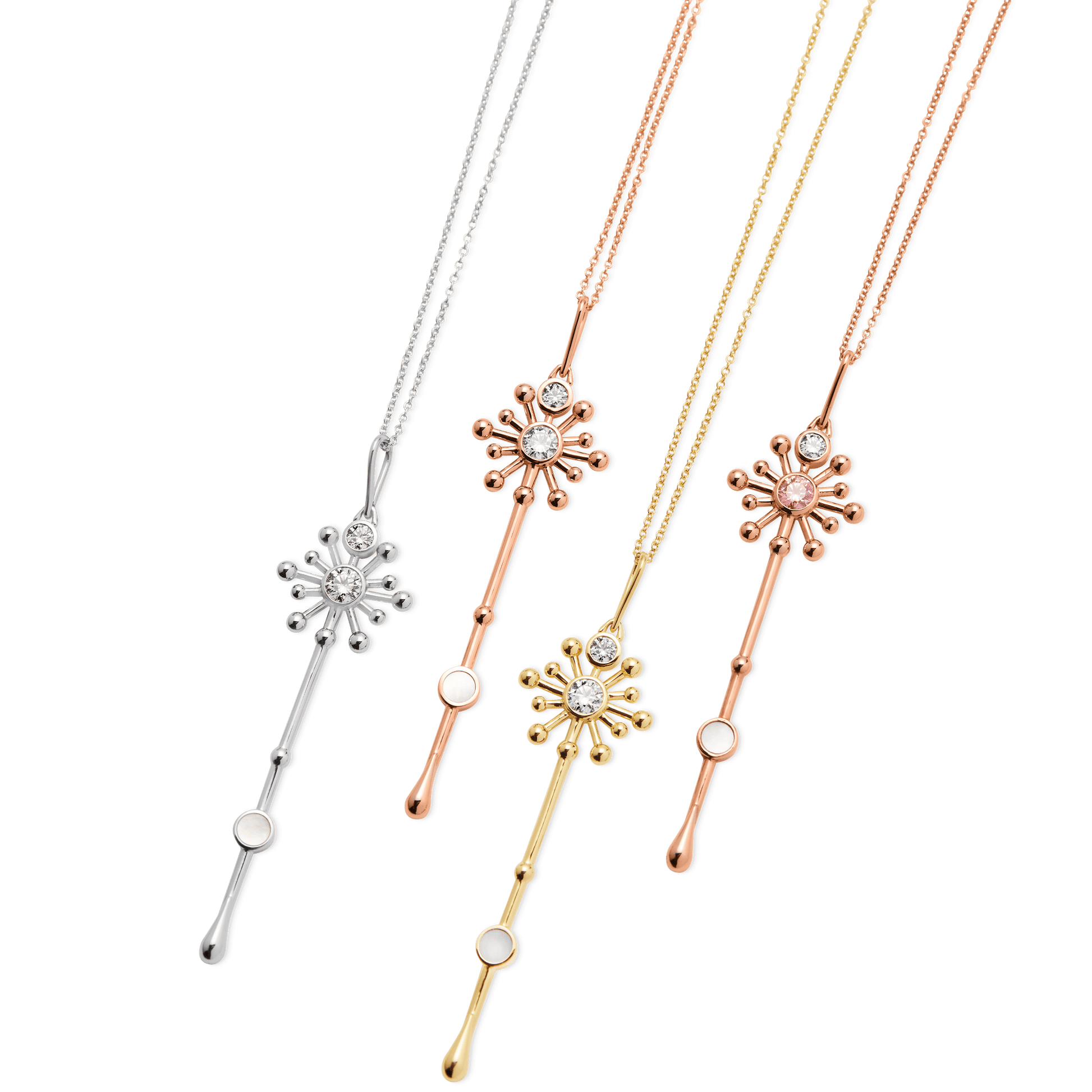 The Roseate x Lightbox Light Wand Pendant - Lotus Diamond