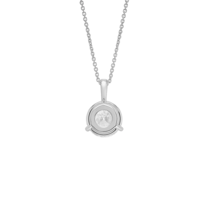 The Round Brilliant Solitaire Bale Pendant - Lotus Diamond