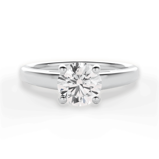 The Siena Solitaire - Lotus Diamond