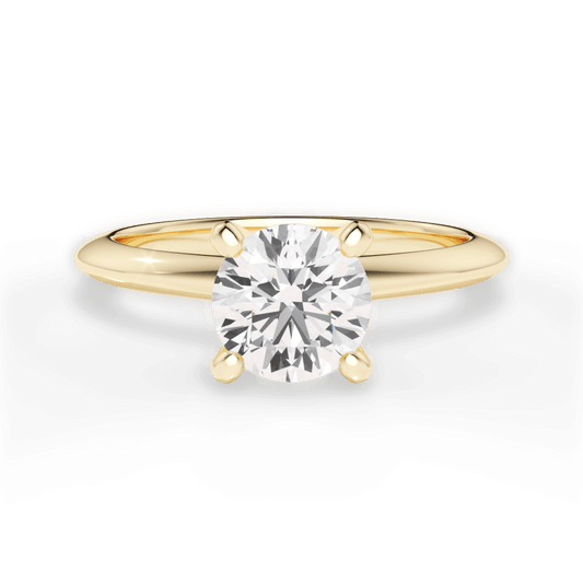 The Sybil Solitaire Engagement Ring Lotus Diamond