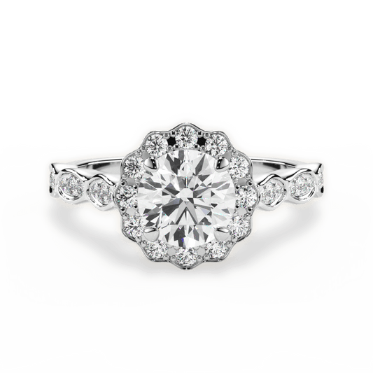 The Talia Halo - Lotus Diamond