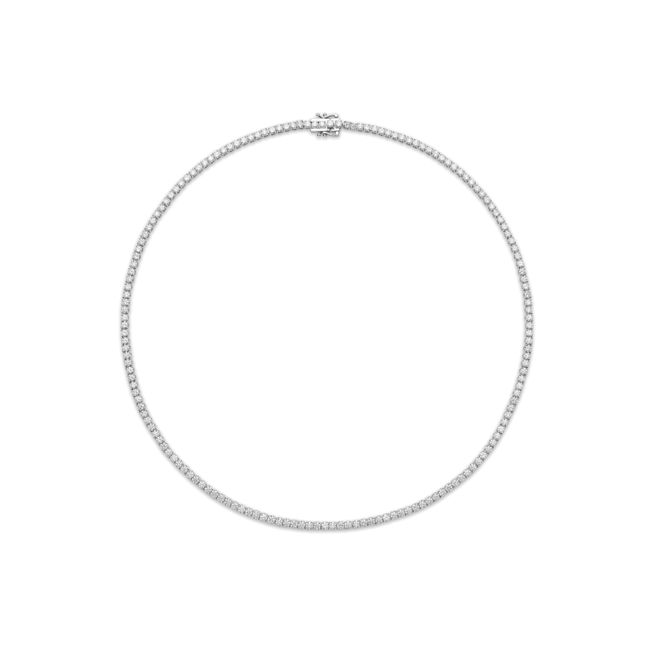 The Tennis Necklace, Mini - Lotus Diamond