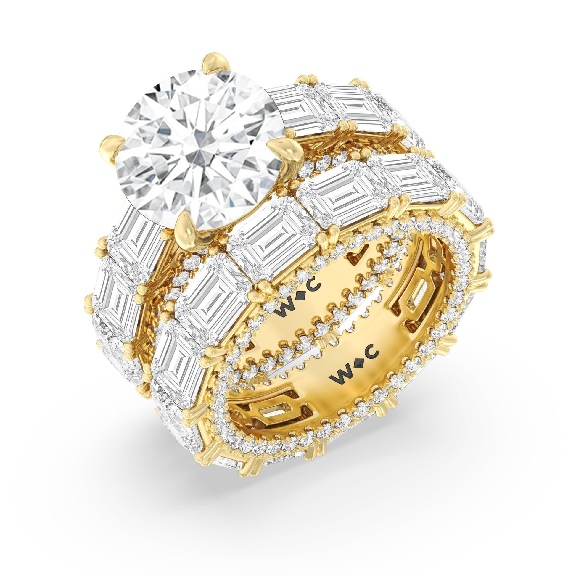 The Upper East Side Ring - Lotus Diamond