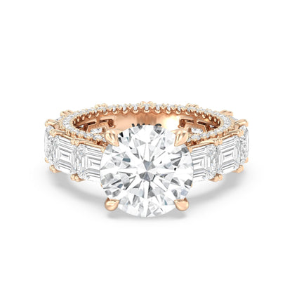 The Upper East Side Ring - Lotus Diamond