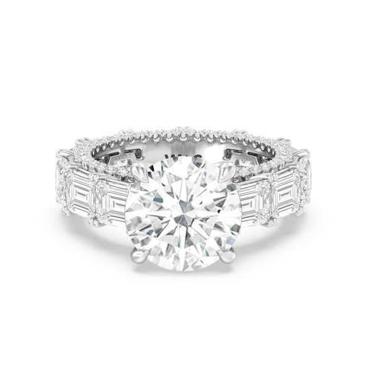 The Upper East Side Ring - Lotus Diamond