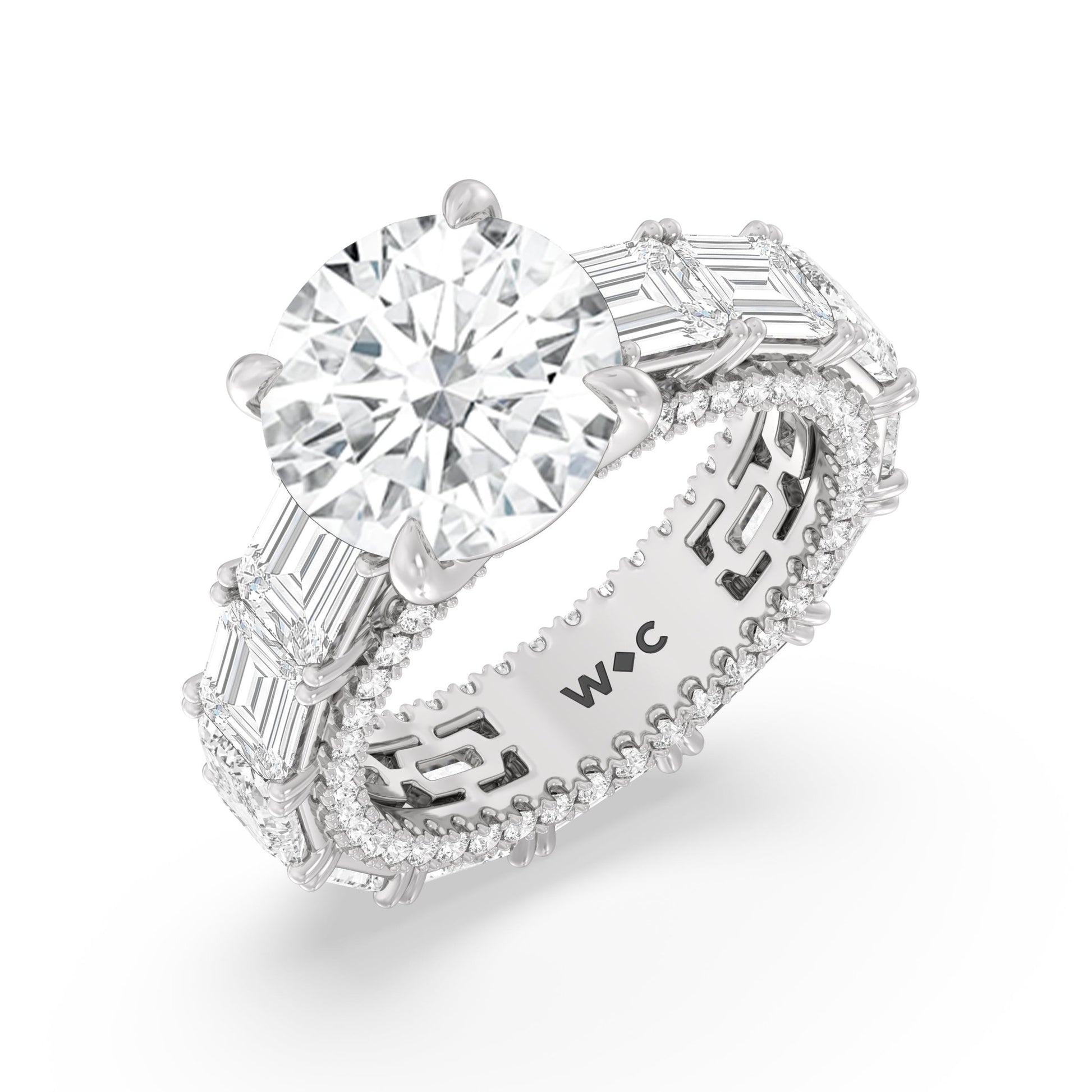 The Upper East Side Ring - Lotus Diamond