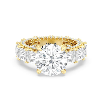 The Upper East Side Ring - Lotus Diamond