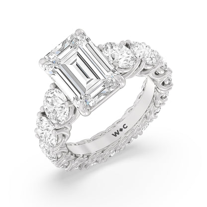 The Upper West Side Ring - Lotus Diamond
