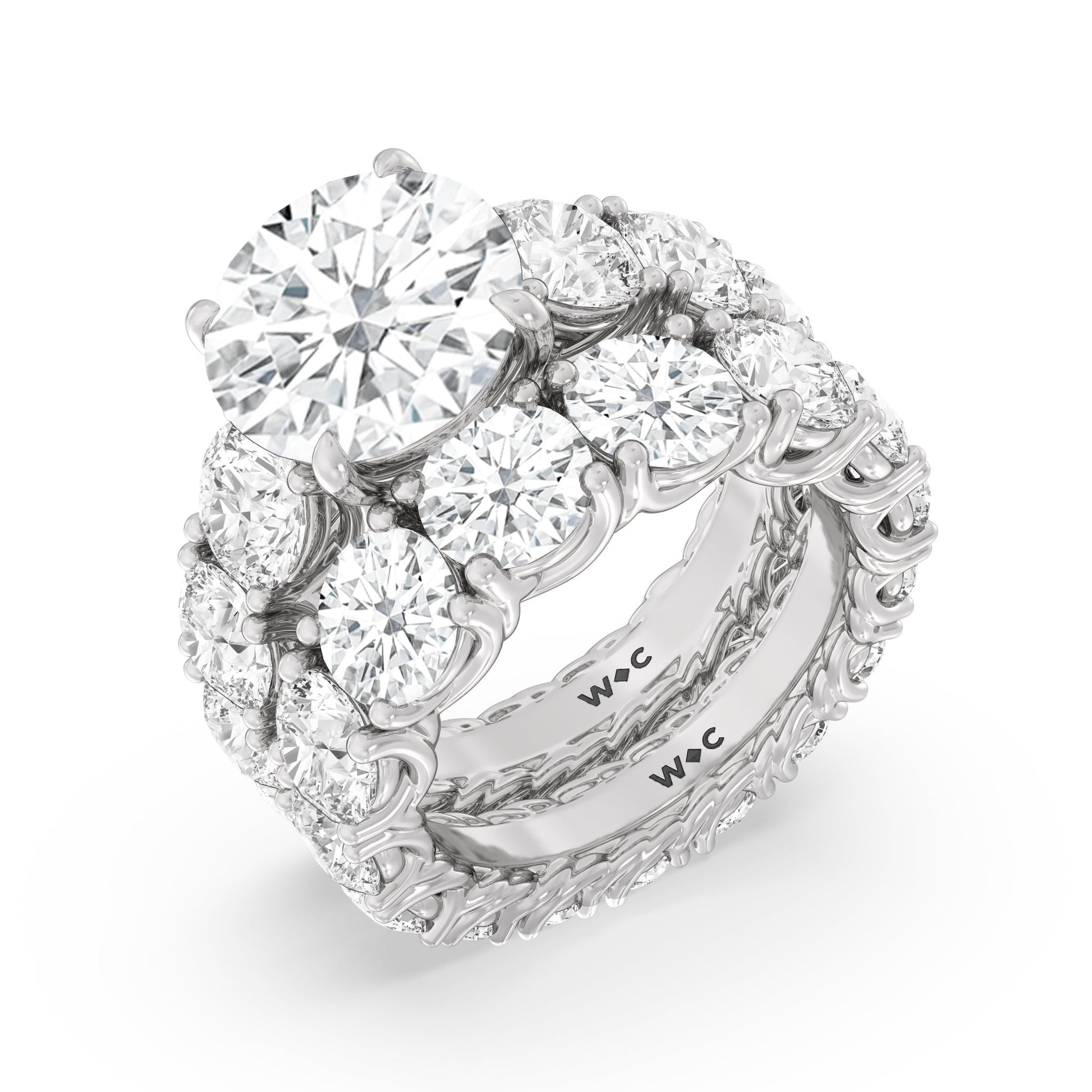 The Upper West Side Ring - Lotus Diamond