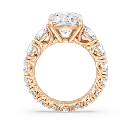 The Upper West Side Ring - Lotus Diamond