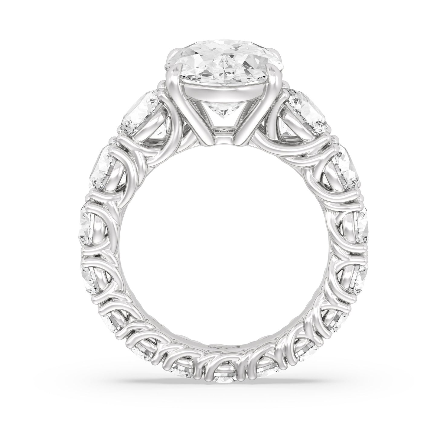 The Upper West Side Ring - Lotus Diamond