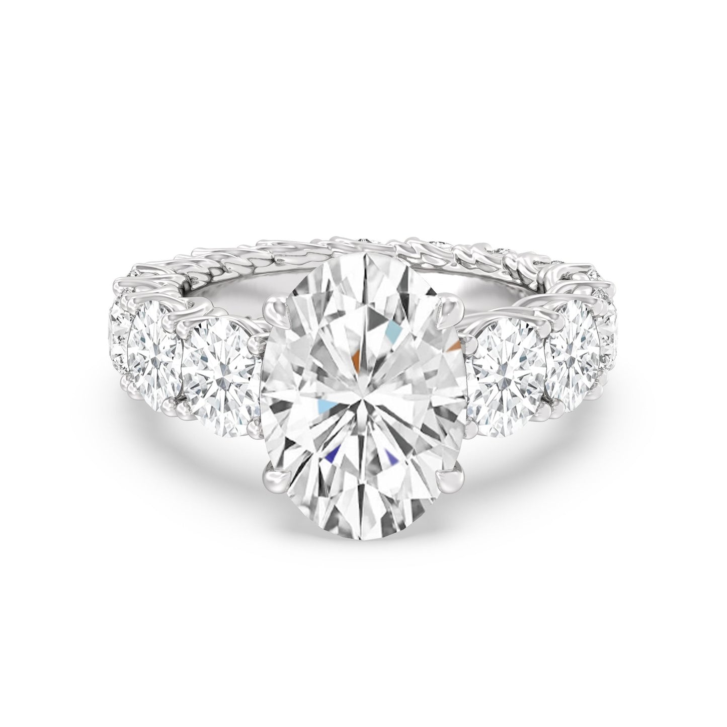 The Upper West Side Ring - Lotus Diamond