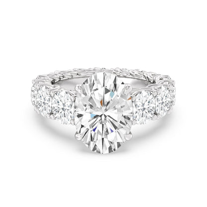 The Upper West Side Ring - Lotus Diamond