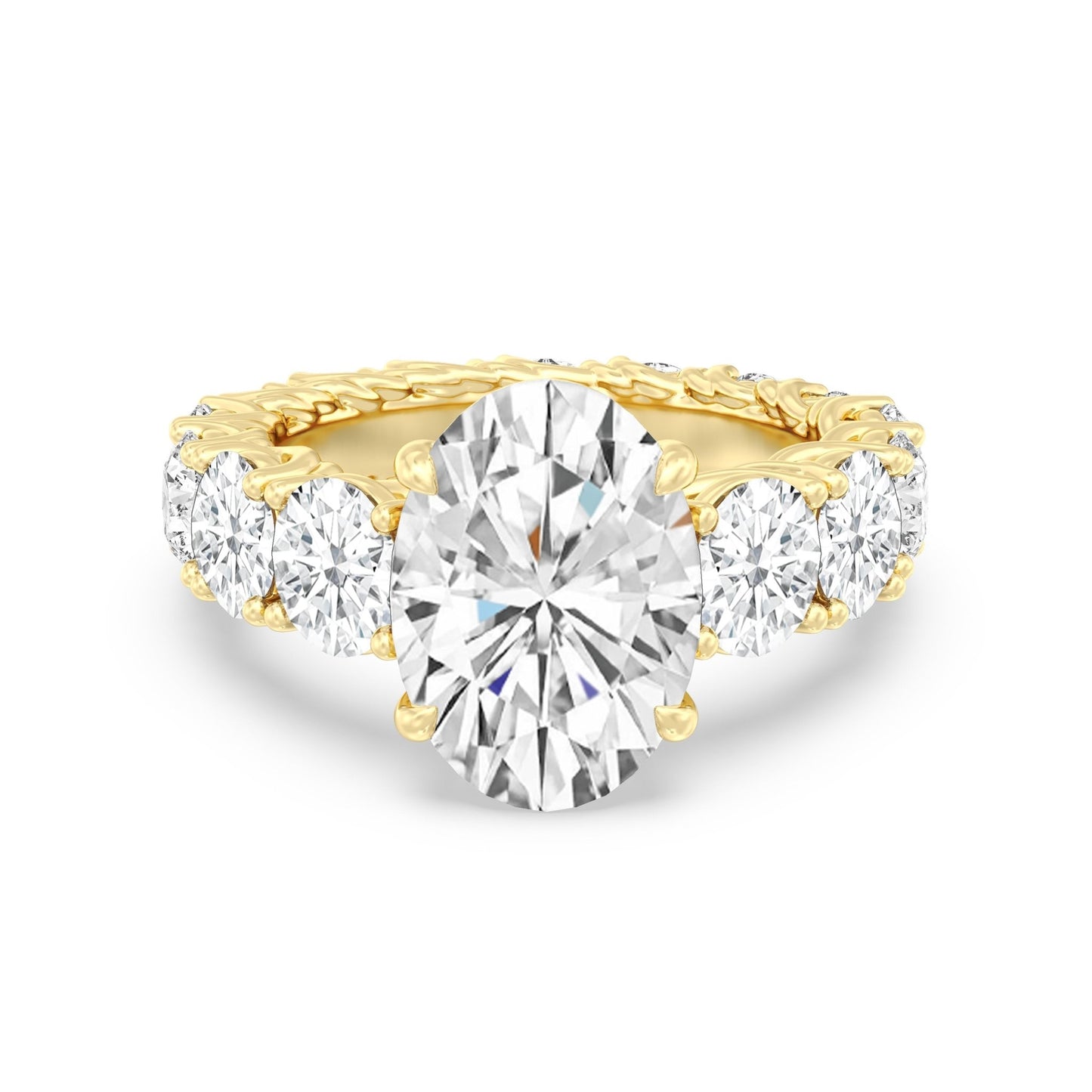 The Upper West Side Ring - Lotus Diamond