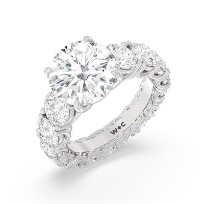 The Upper West Side Ring - Lotus Diamond