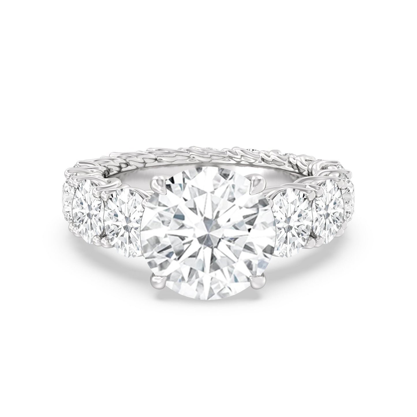 The Upper West Side Ring - Lotus Diamond
