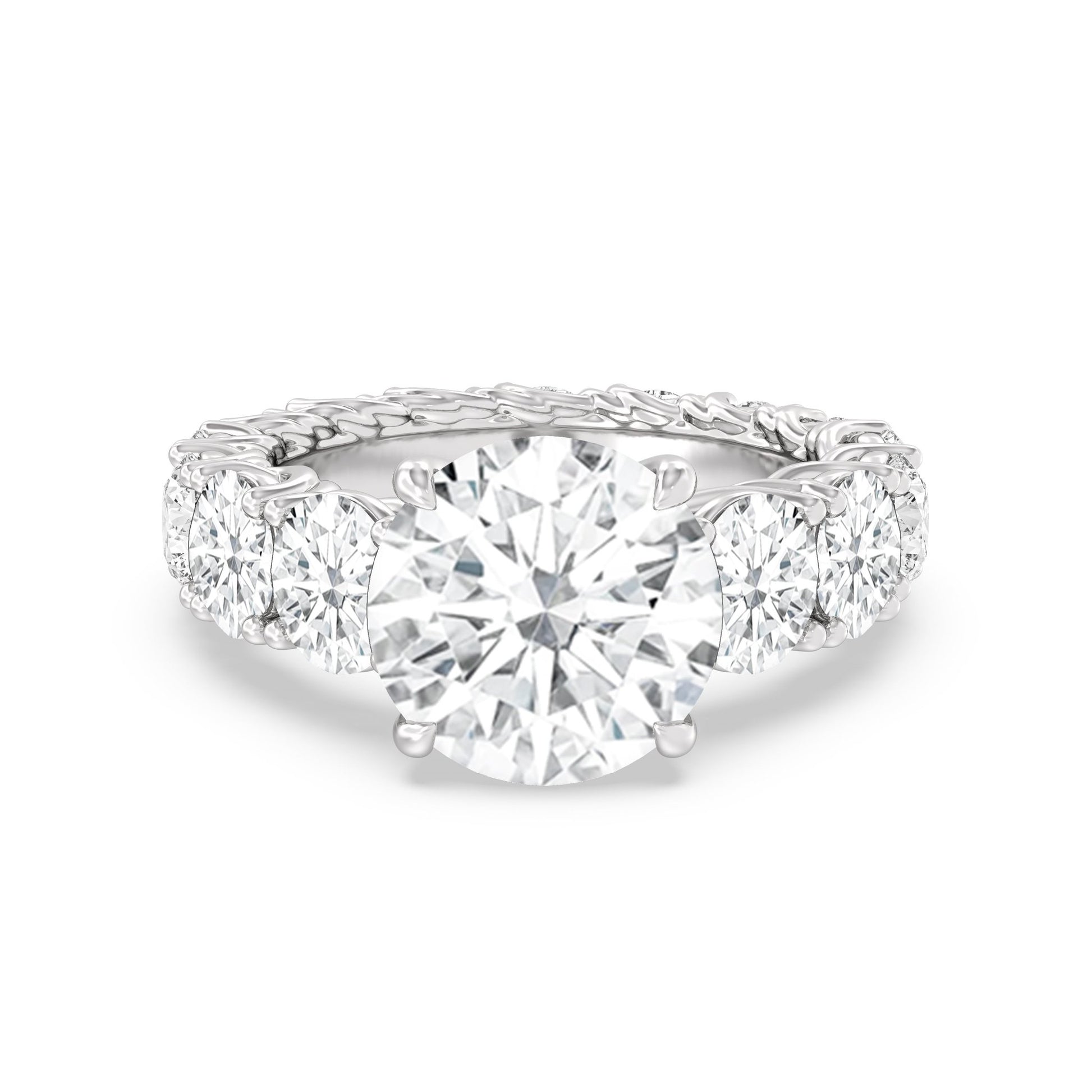 The Upper West Side Ring - Lotus Diamond