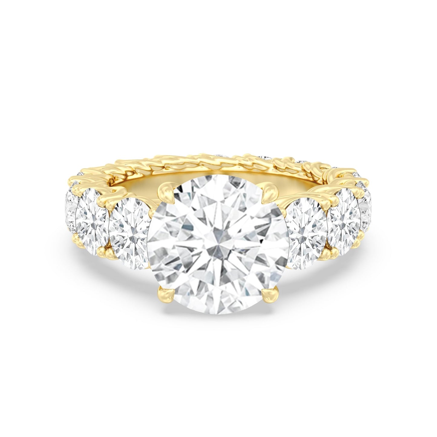 The Upper West Side Ring - Lotus Diamond