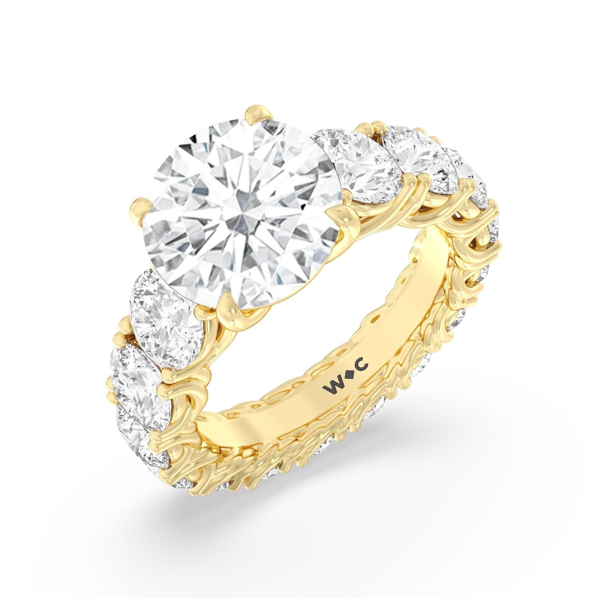 The Upper West Side Ring - Lotus Diamond