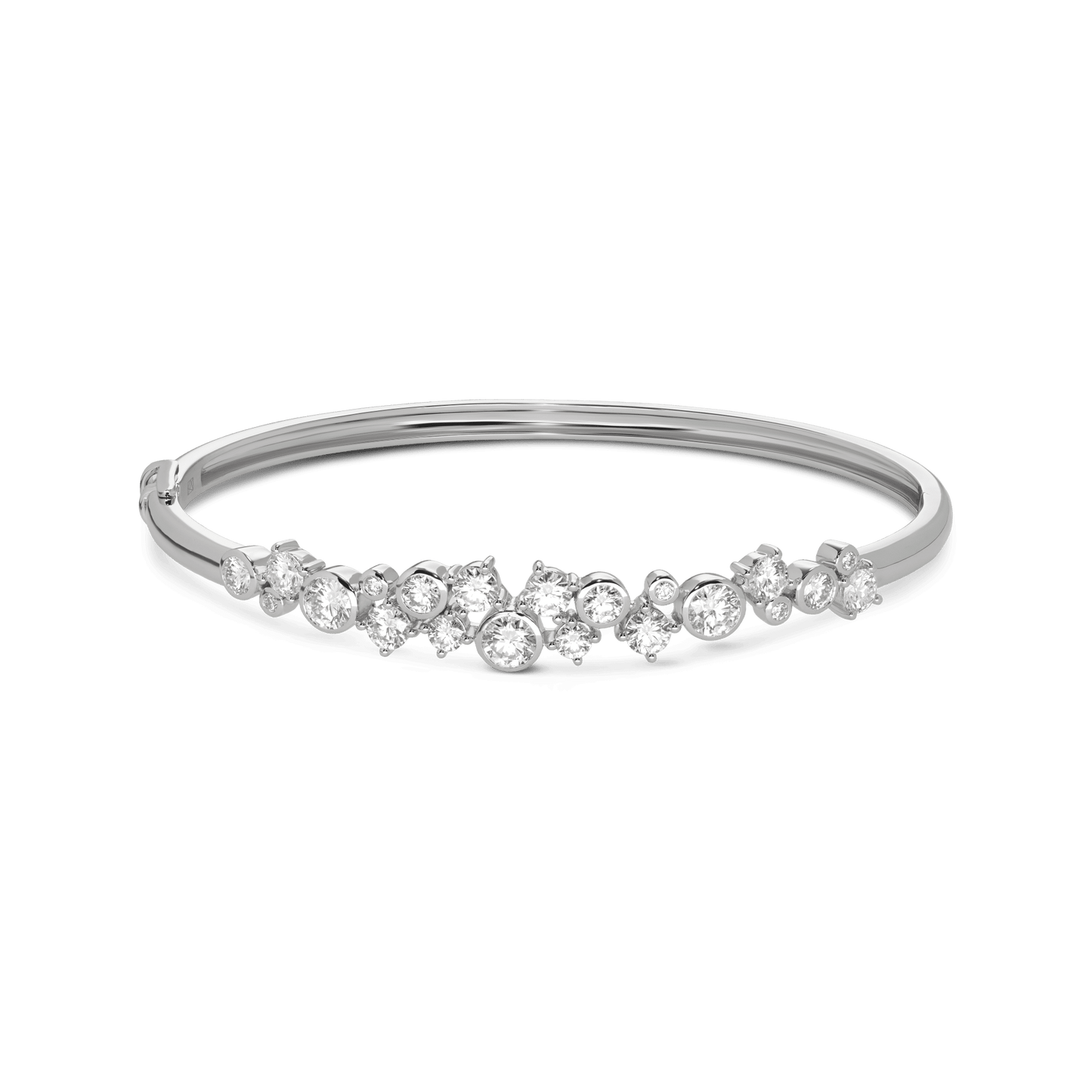 The Waterfront Bangle - Lotus Diamond