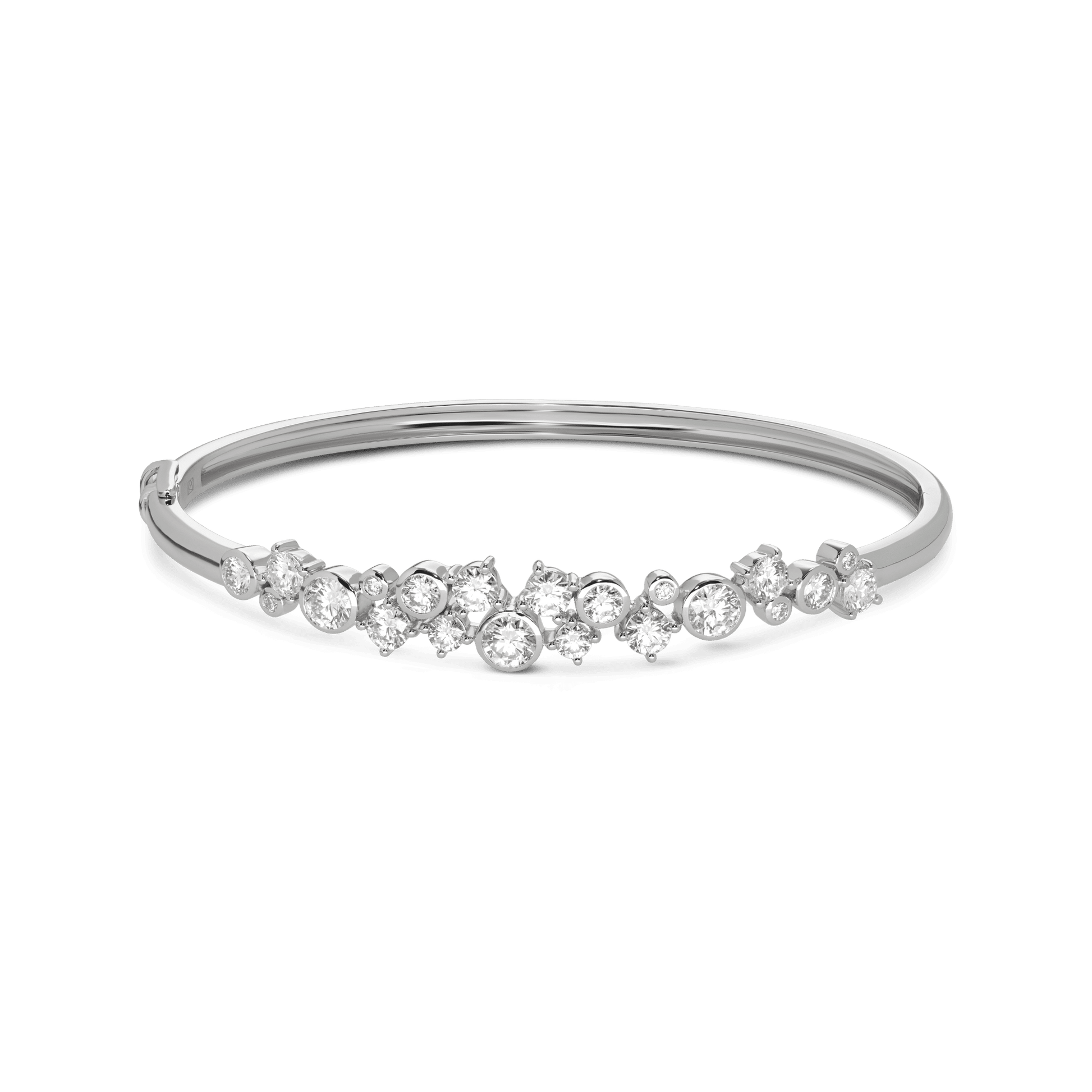 The Waterfront Bangle - Lotus Diamond