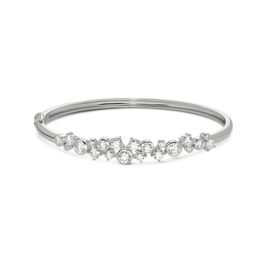 The Waterfront Bangle - Lotus Diamond