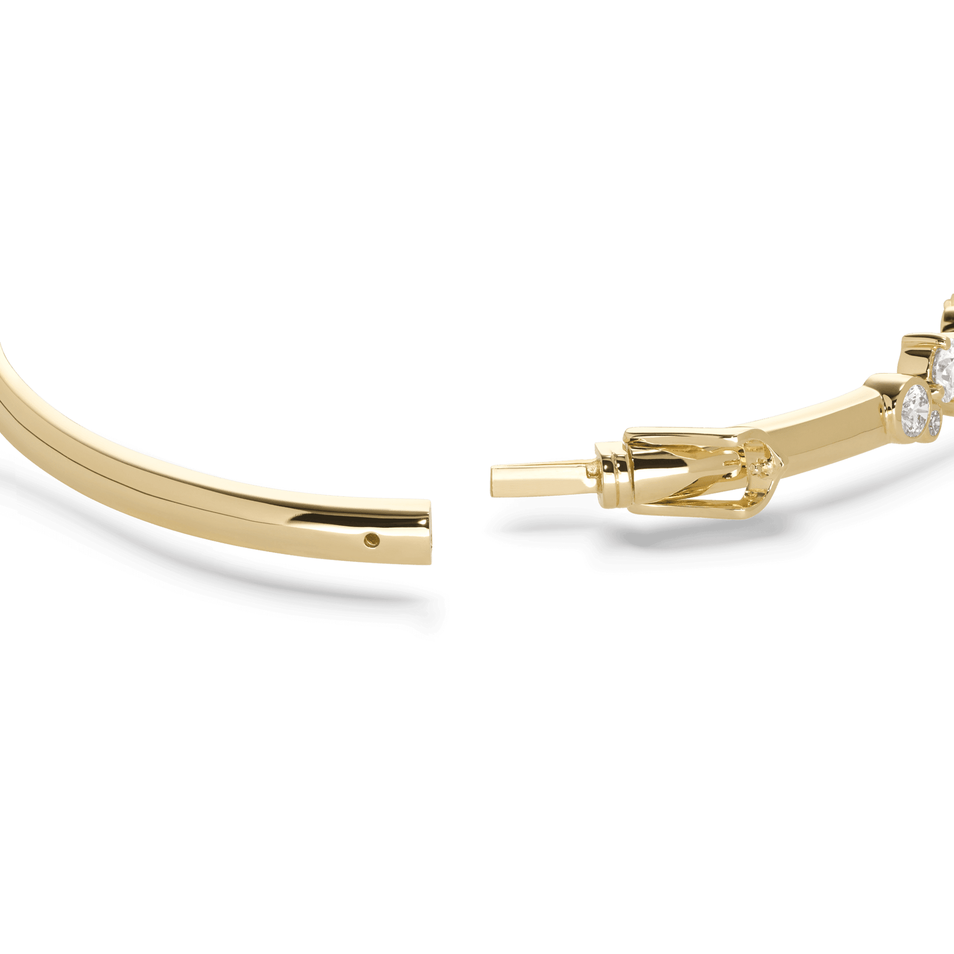 The Waterfront Bangle - Lotus Diamond