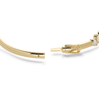 The Waterfront Bangle - Lotus Diamond