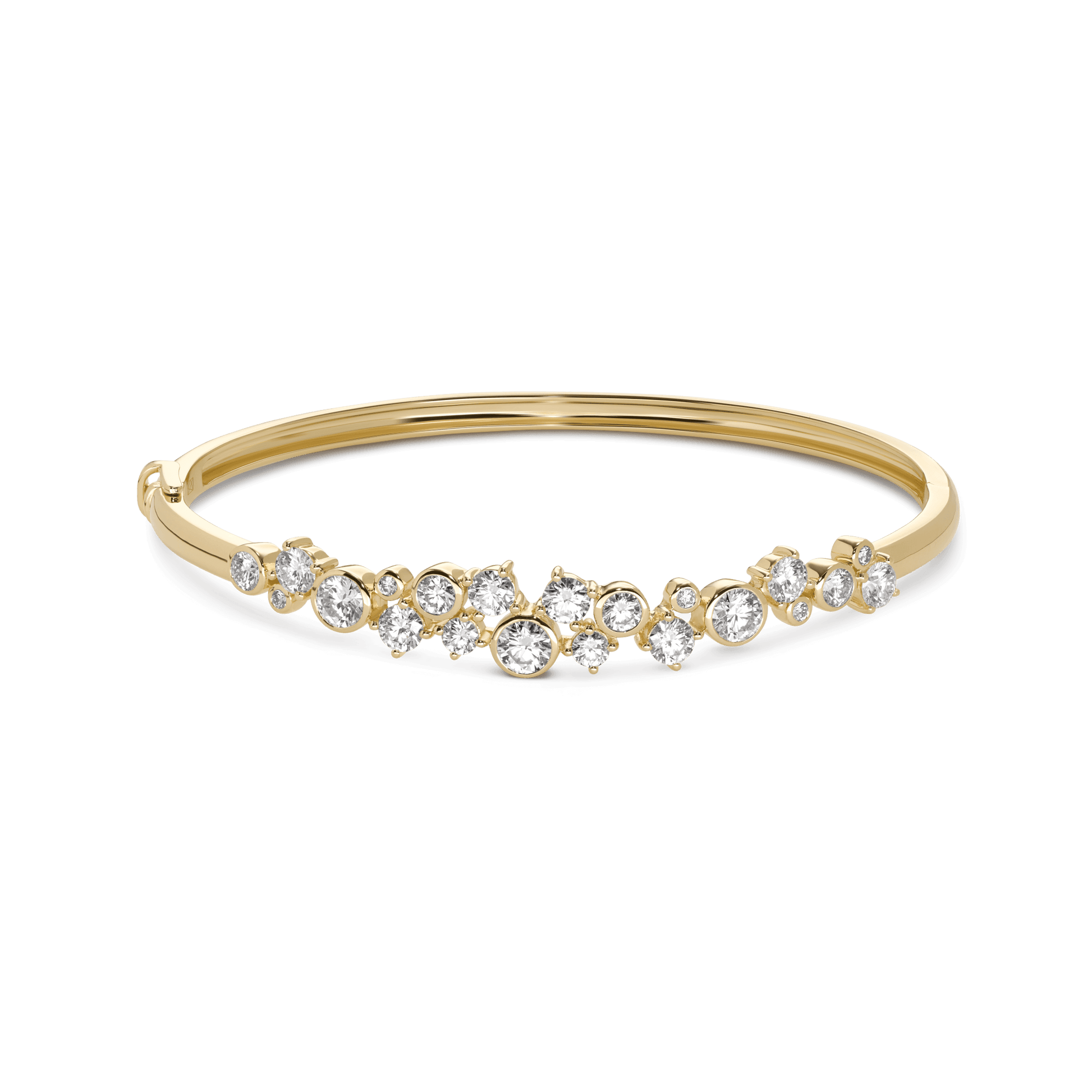 The Waterfront Bangle - Lotus Diamond