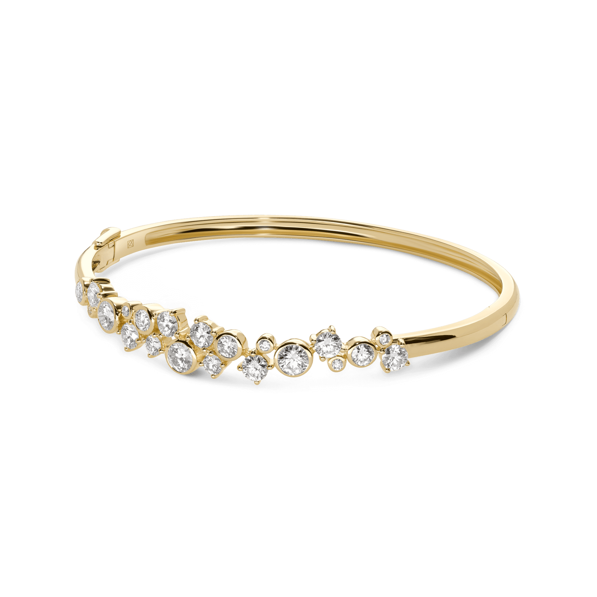 The Waterfront Bangle - Lotus Diamond