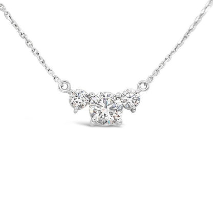 Three - stone diamond Pendant - Lotus Diamond