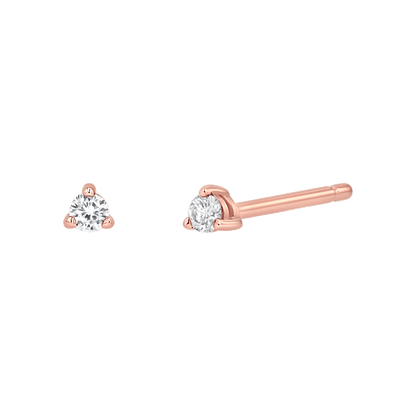 Tiny Diamond Studs - Lotus Diamond