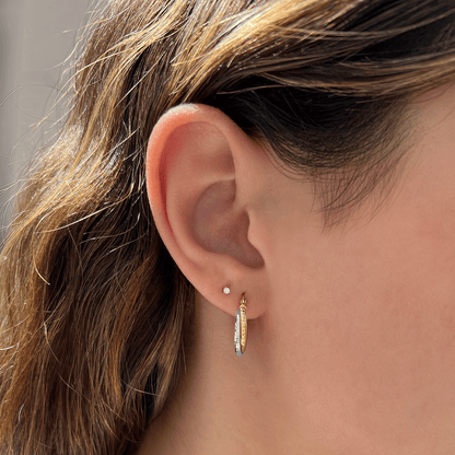 Tiny Diamond Studs - Lotus Diamond