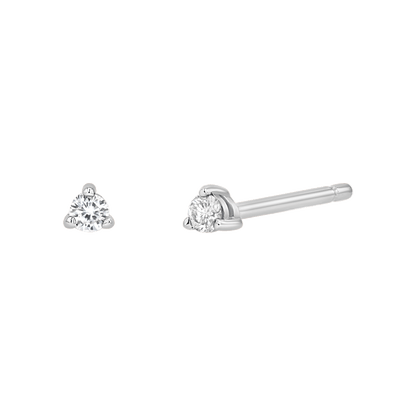 Tiny Diamond Studs - Lotus Diamond