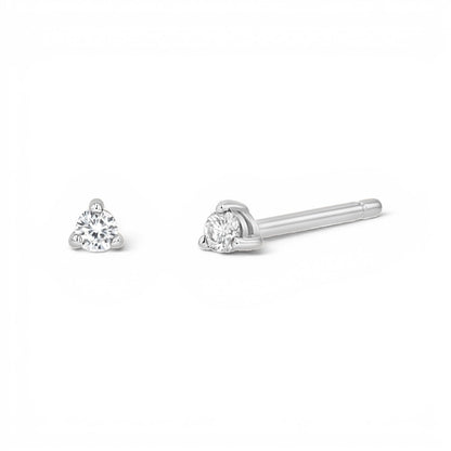 Tiny Diamond Studs - Lotus Diamond