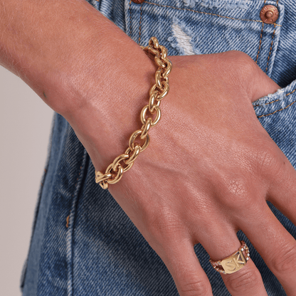 Tres Luxe Chain Bracelet - Lotus Diamond