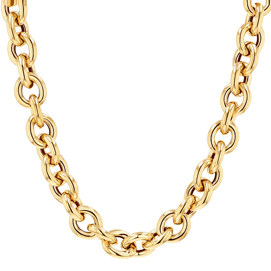 Tres Luxe Chain Necklace - Lotus Diamond
