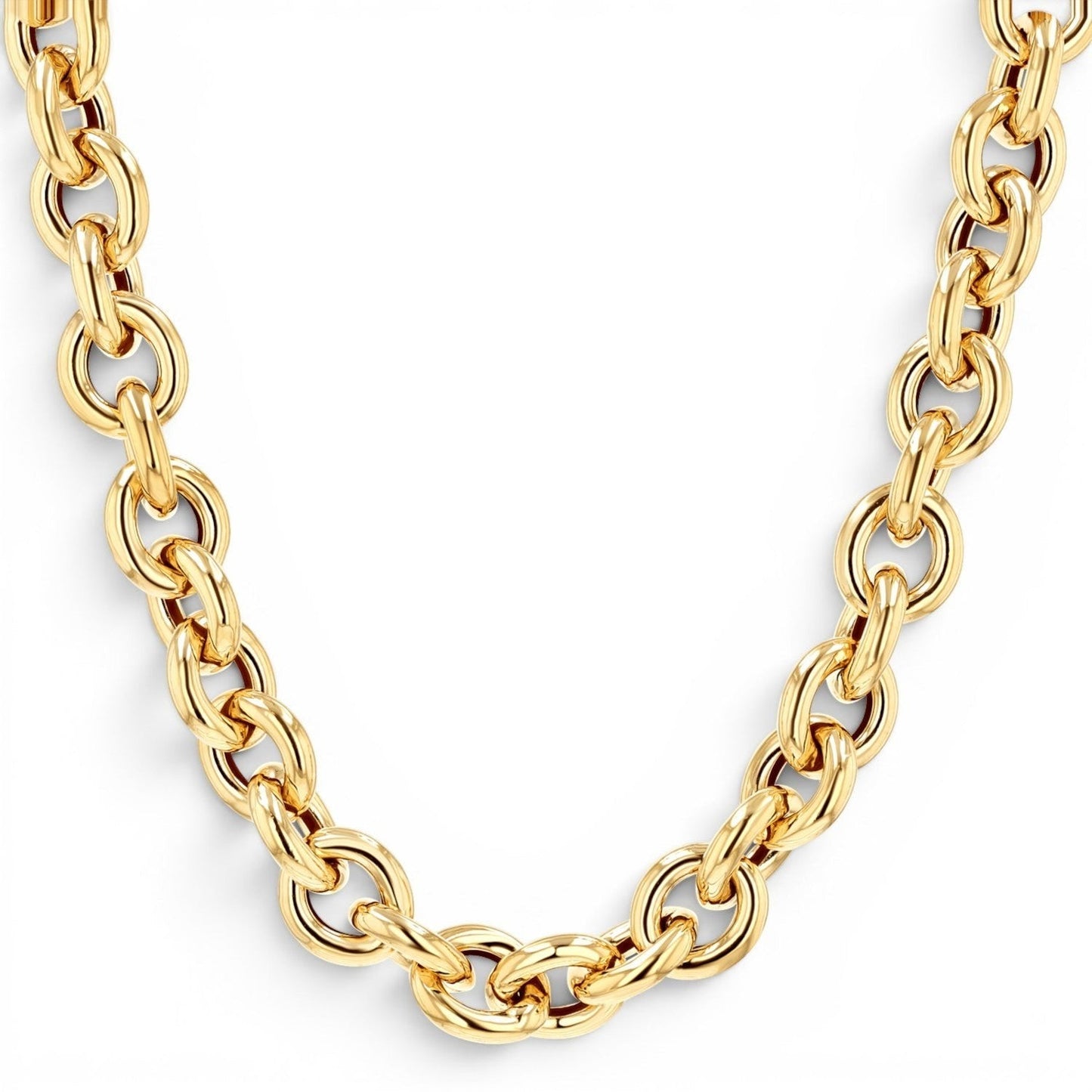 Tres Luxe Chain Necklace - Lotus Diamond