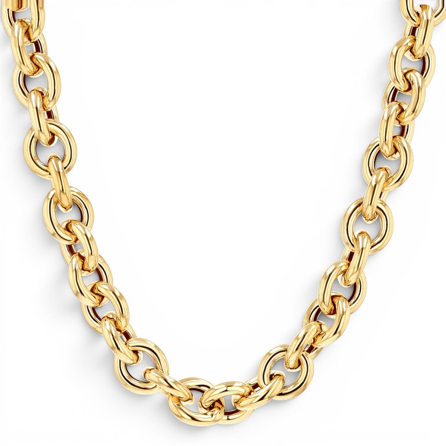 Tres Luxe Chain Necklace - Lotus Diamond