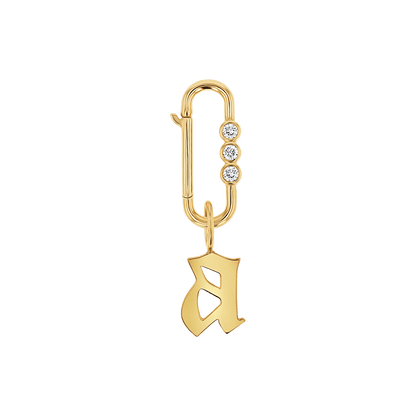 Tri - Bezel Diamond Paper Clip Connector - Lotus Diamond