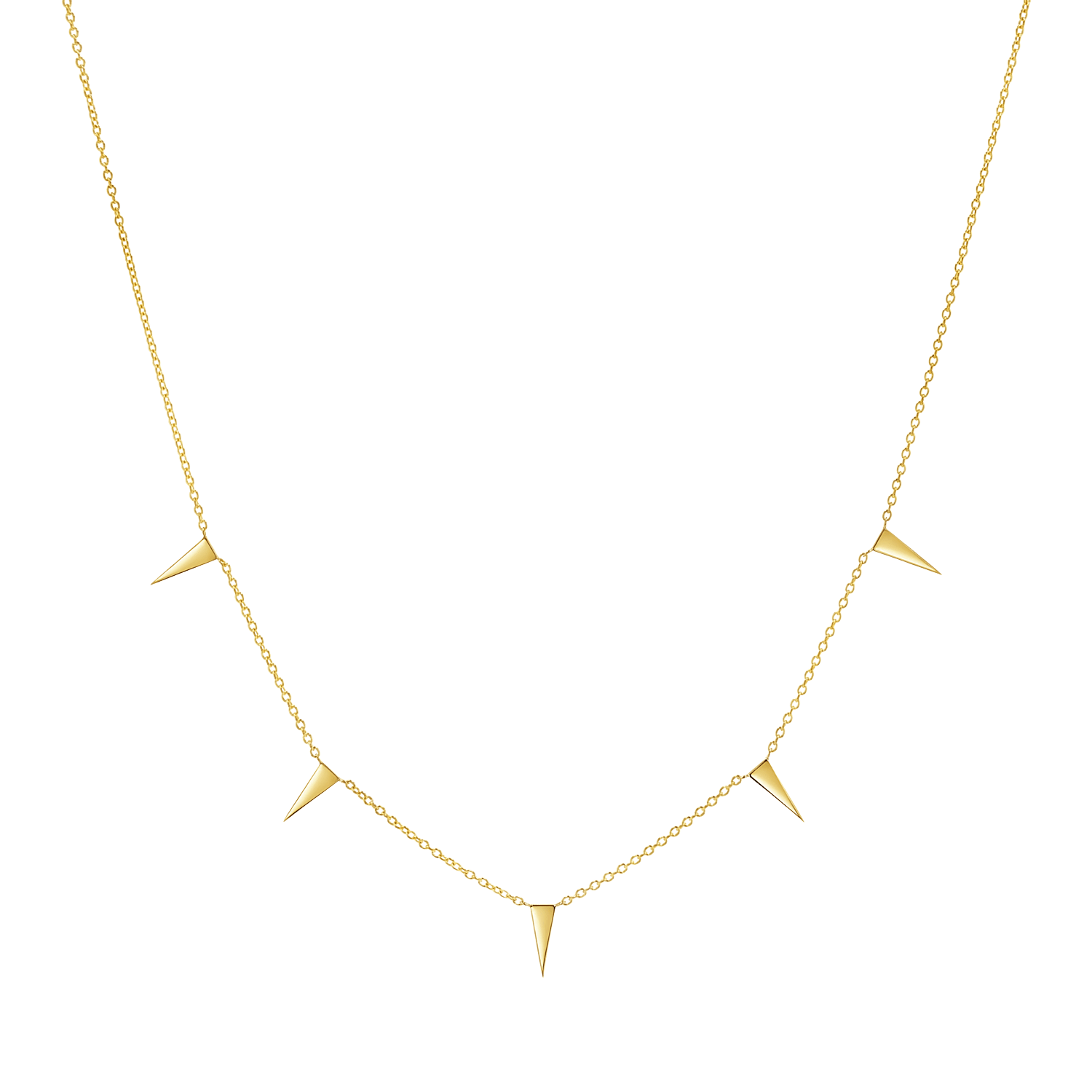 Triangle Spike Necklace - Lotus Diamond